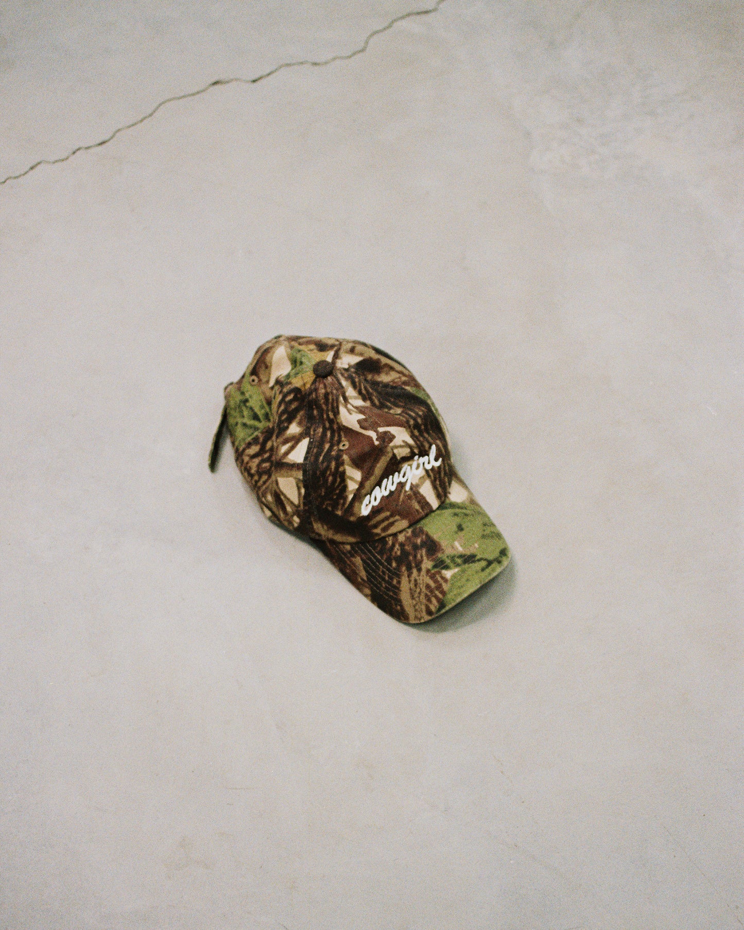 Cowgirl Script 6 Panel Cap (Camo)