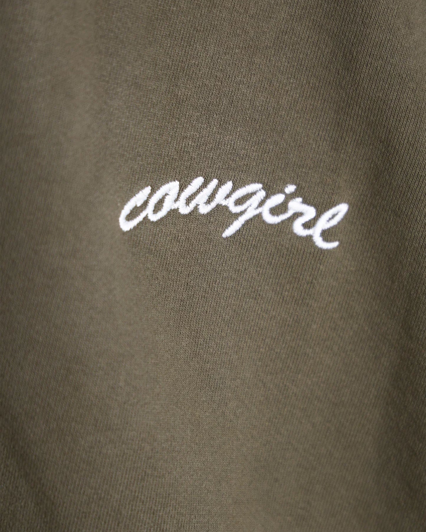 (SOLD OUT) Cowgirl Pocket Script Hoodie (Army)