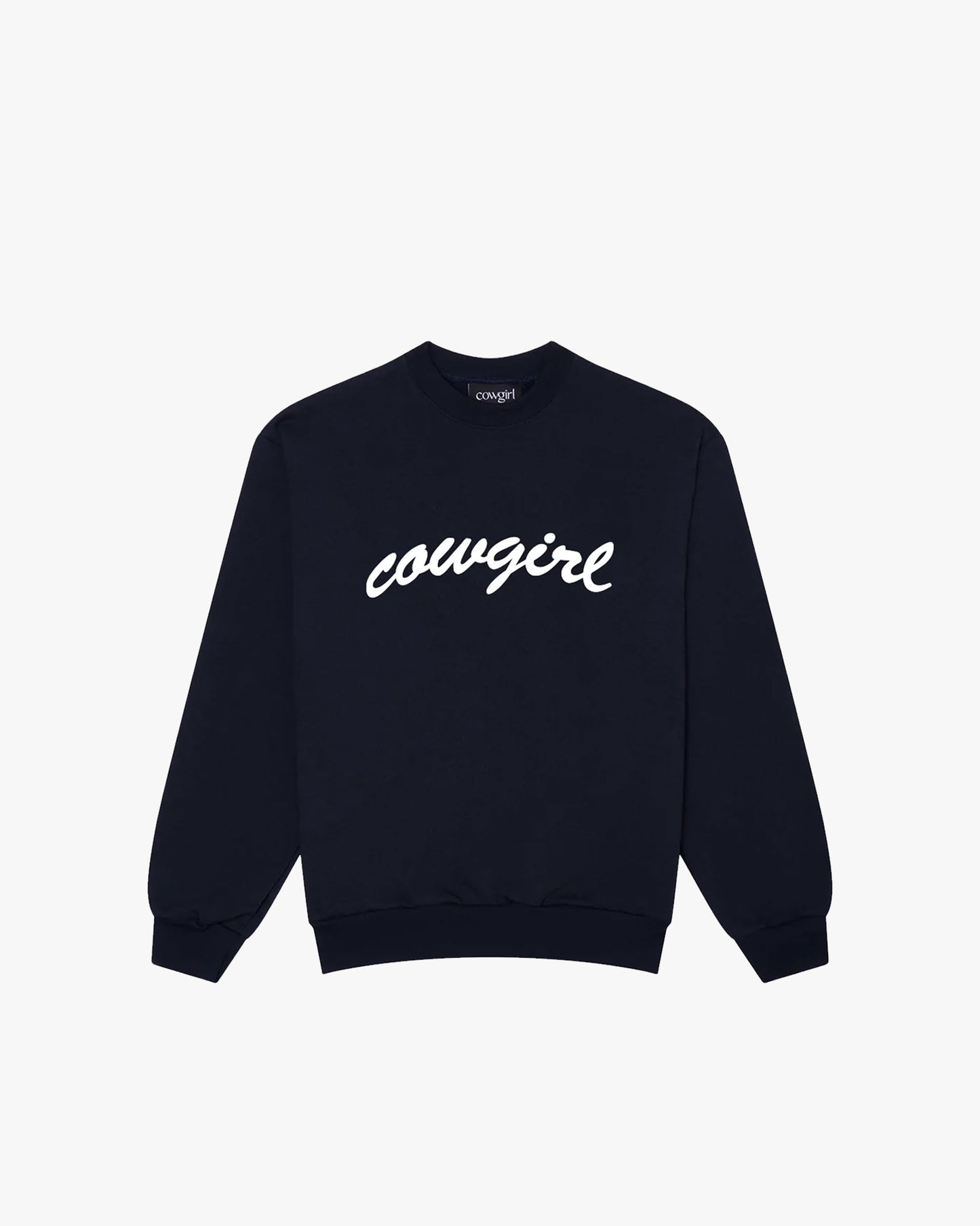 Cowgirl Script Crew Neck (Navy)