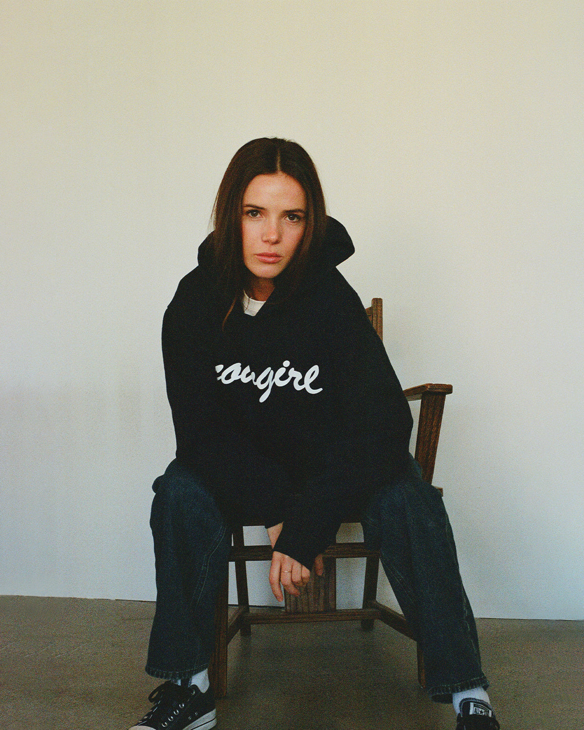 Cowgirl Script Hoodie (Navy)