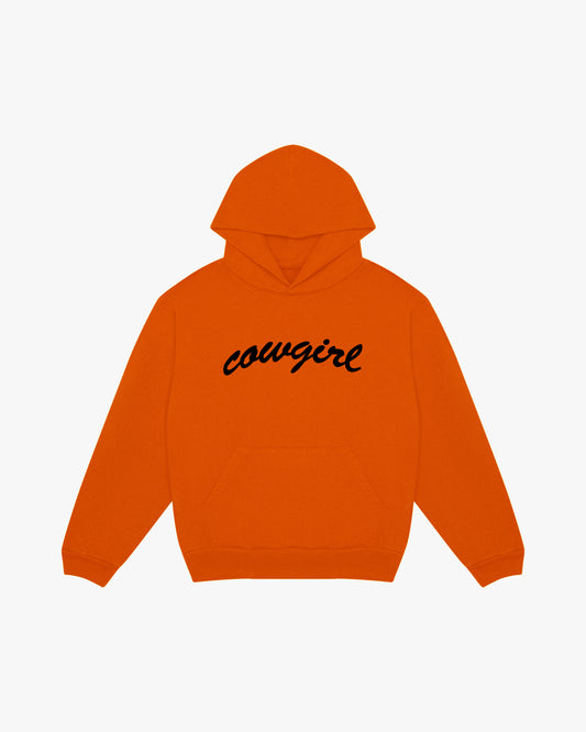 Cowgirl Script Hoodie (Hunting Orange)
