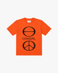 Cowgirl Peace T Shirt (Orange)